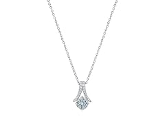 Arch Turquoise Moissanite Necklace