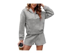 FKEEP Women's (M) Womens 2 Piece Sweatsuit O Light