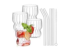 4 Pieces Ripple Drinking Glasses Set