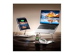 GUSGU 3-in-1 Wireless Charger and Laptop Stand