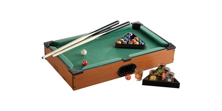 Shot Glass Pool Table Drinking Game Set