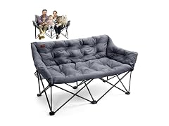 EVER ADVANCED Light Grey Double Camping Chair