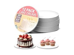 WAWINY 12PCS Cake Drums Circle 10 Inch