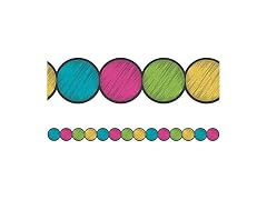 Teacher Created Resources Chalkboard Brights Circle Border