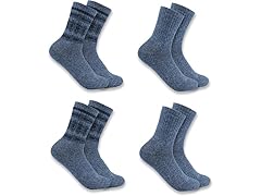 Carhartt Women's HW Crew Sock, 4-pcs, L