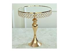 ADOUS HOUSE Crystal Cake Stand, Metal 