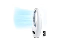 Comfort Zone 28" Oscillating Bladeless Tower Fan with Remote