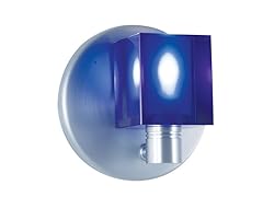 1-Light Blue Crystal ADA Wall Sconce