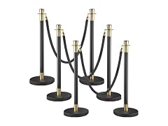 Crowd Control Stanchion, Set of 6 Pieces