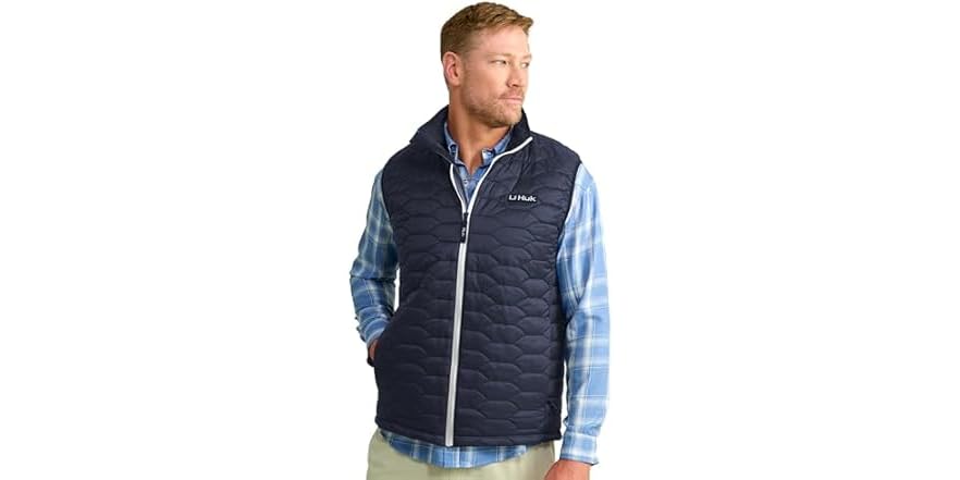 Gilet De Pêche Huk Noir - Taille L - Homme - Occasion