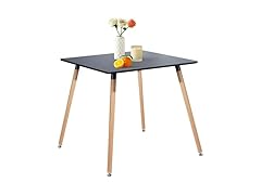 FurnitureR 31.5 Inch Square Dining Table