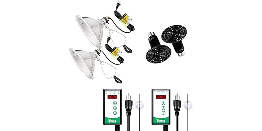 Simple Deluxe Reptile Heat Bulb & Clamp Light