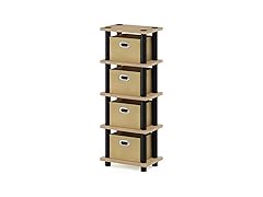 FURINNO LAci 4-Bins System Rack