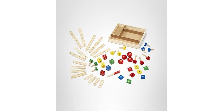 Melissa & Doug Wooden Construction Building Set