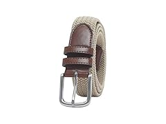 Amazon Essentials Mens Stretch Woven Braid Belt