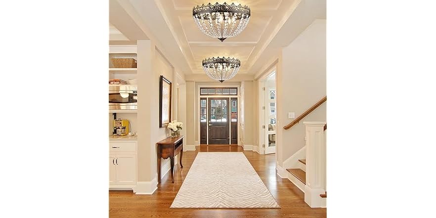 Crystal Chandelier for Bedroom, 5-Light