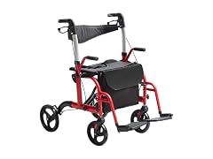 VEVOR 2 in 1 Rollator Walker and Wheelchair 300 Lbs