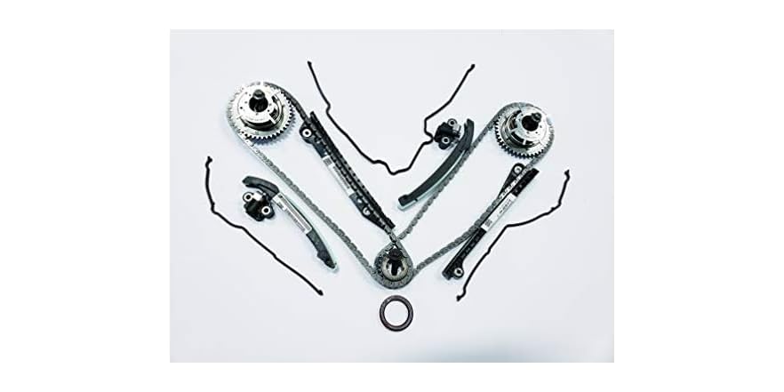 $48.71 | Updated Ford OEM 5.4L 3V Phaser Repair Kit - Phaser Sprockets, Tensioners, Guides, Chains 18pc kit at Woot!
