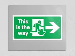 "Exit Sign" 11" x 14" Metal Poster