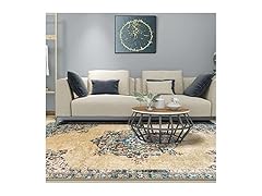 Superior Indoor Non-Slip Area Rug 6' x 9' VARIES