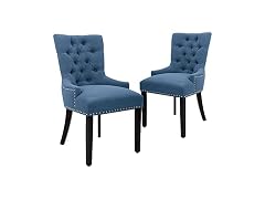 CangLong Tufted Accent Chair 2Pk, Blue