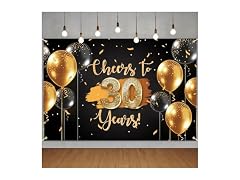 NC Cheers to 30 Years Backdrop Banner