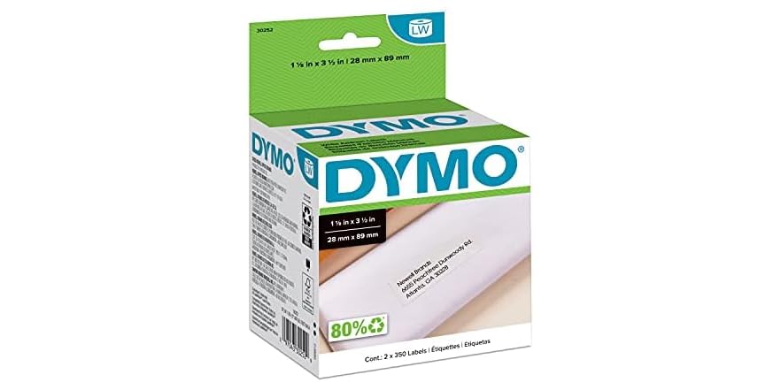 DYMO Authentic LW White Mailing Address Labels, For La