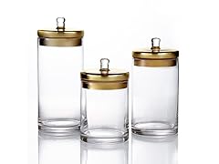 Style Setter/Soho 3-Pc Glass Canisters with Lids
