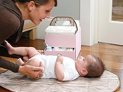 Pink Diapers & Wipes Caddy