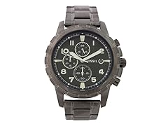 Fossil Men's FS4721 Dean Chronograph Smoke Stainless Steel Watch