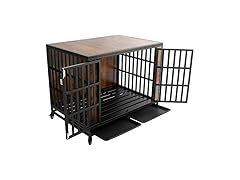 Zelecube 42" Heave Duty Dog Crate Rustic Brown