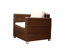 Hampshire Outdoor Brown Wicker Armchair