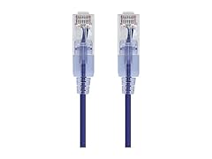 Monoprice Cat6A 5ft Purple Patch Cable (10-Pk)