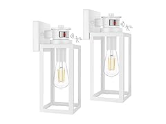 TOBUSA White Motion Sensor Wall Light 2Pk