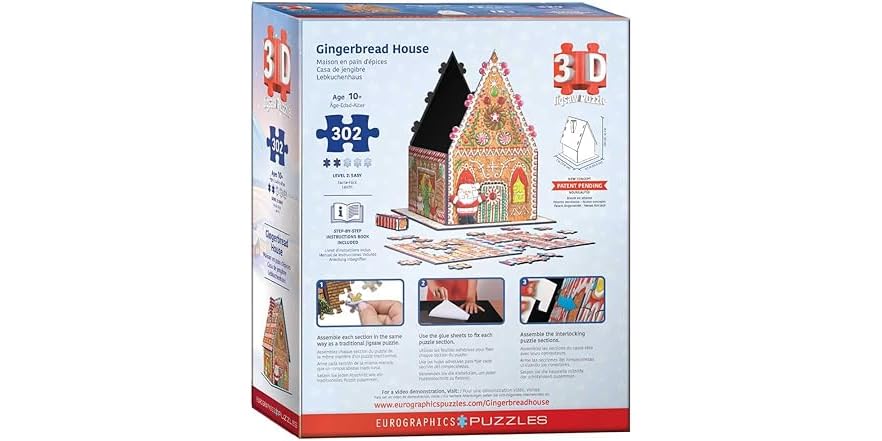 Gingerbread House 3D Puzzle