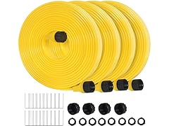 (4 Pack) Holldoor Sprinkler Hoses | 25ft | 3/4in