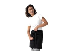 Chef Works Unisex Tactical Half Bistro Apron, Black