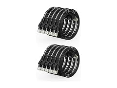 CableGeeker Cat6 Cable 1Ft - 10-Pack, Black