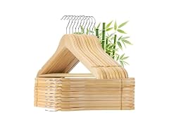 Liyarya 30 Pcs Wooden Hangers