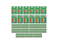 Ticonderoga Wooden Pencils, Pre-Sharpened #2 HB Soft, Neon Colors, 18-Count, 13018 (Pack of 72, 1296 Count Total)