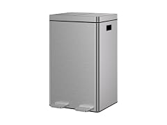 Takywep Dual Compartment Garbage Can, 2×8 Gallon