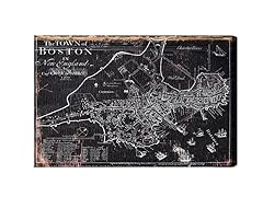 Town of Boston Map 1722 (Mulitple Sizes)