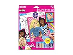 Cra-Z-Art Barbie Crayon by Number Set