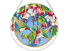 Hummingbird Stained Glass Window Suncatcher