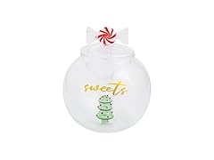 Mud Pie Christmas Glass Cookie Jar
