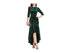 Ever-Pretty (22) Women's Round Neck Velvet US22