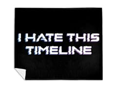 I Hate This Timeline Mink Fleece Blanket