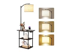 End Table with Floor Lamp & Charging
