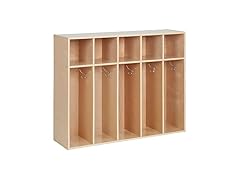 ECR4Kids 5-Section Toddler Coat Locker