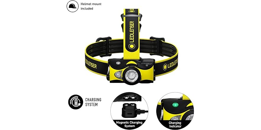 Led Lenser Intrinsically Ledlenser, iH9R Recharable Work Headlamp